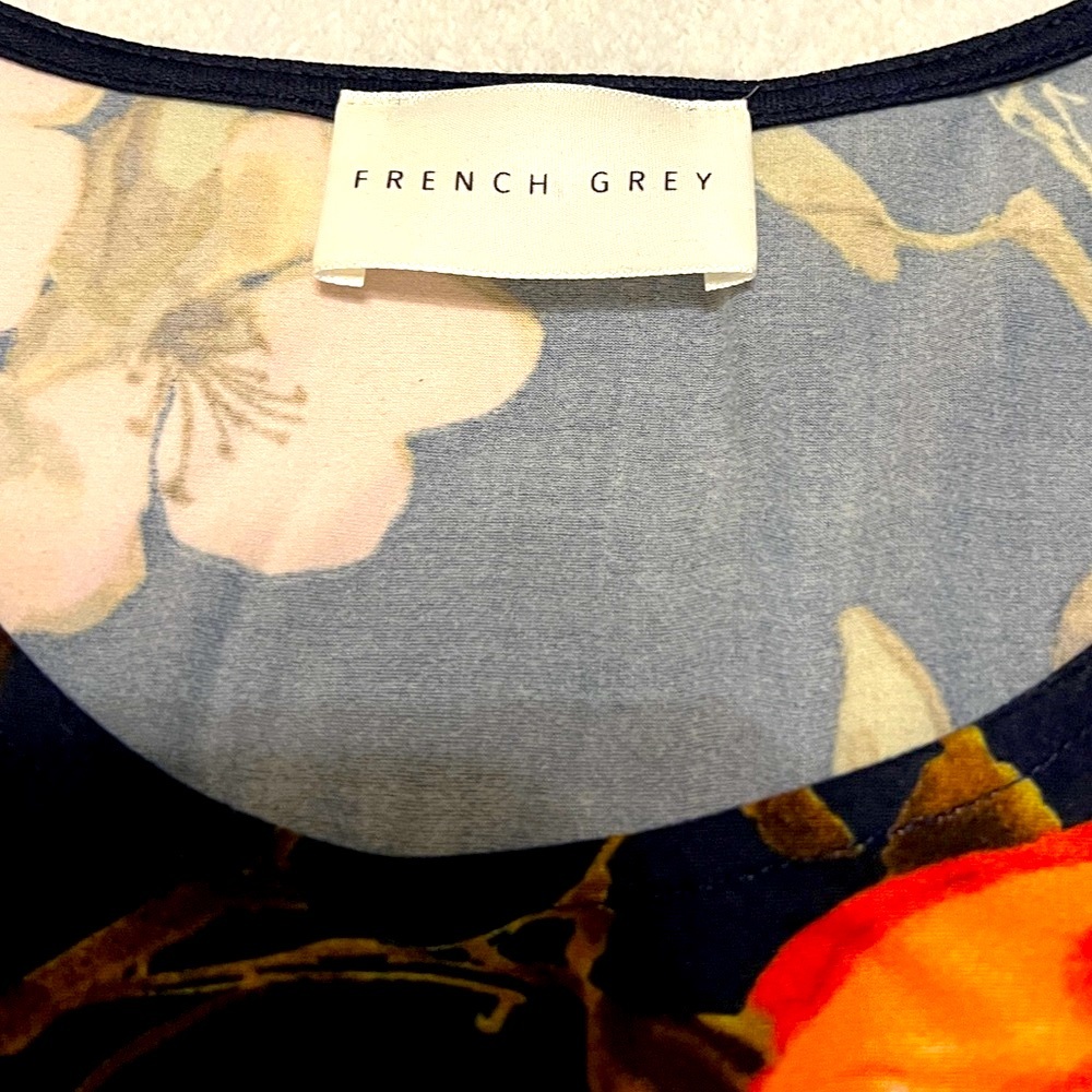 French Grey Esther Brushed Knit Floral Maxi Dress - Picture 3 of 4